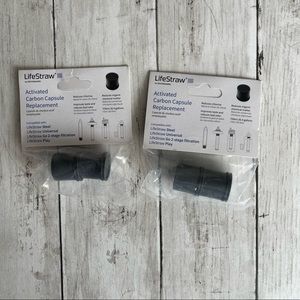 NEW LIFE STRAW ACTIVATED CARBON CAPSUEL REPLACEMENT SET OF 2